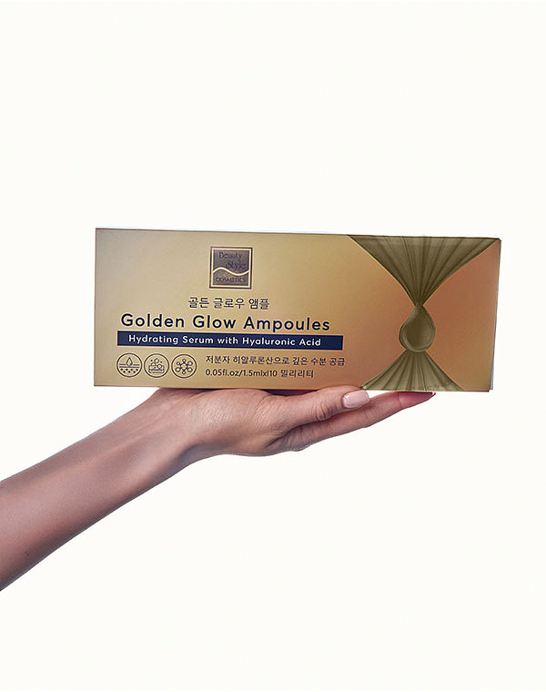 Увлажняющая сыворотка с гиалуроновой кислотой «Golden Glow Ampoules», Beauty Style, 1,5 мл*10 шт. 11