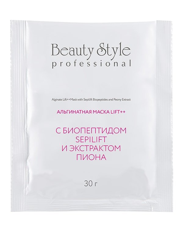 Альгинатная маска Lift++ с биопептидом Sepilift и экстрактом пиона, Beauty Style, 30 г*10 шт 2