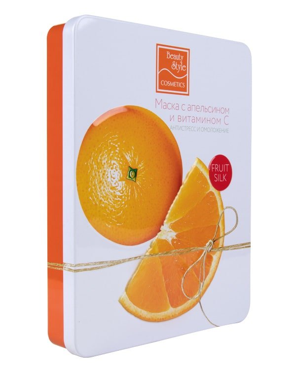 Тканевая маска с апельсином и витамином С "Антистресс и омоложение", Beauty Style, 7 шт 2