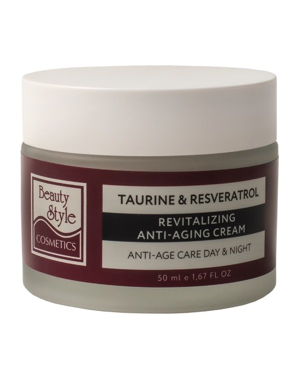 Крем возрождающий Anti Age plus 24 часа "Taurine & Resveratrol" 50 мл, 250 мл Beauty Style 1