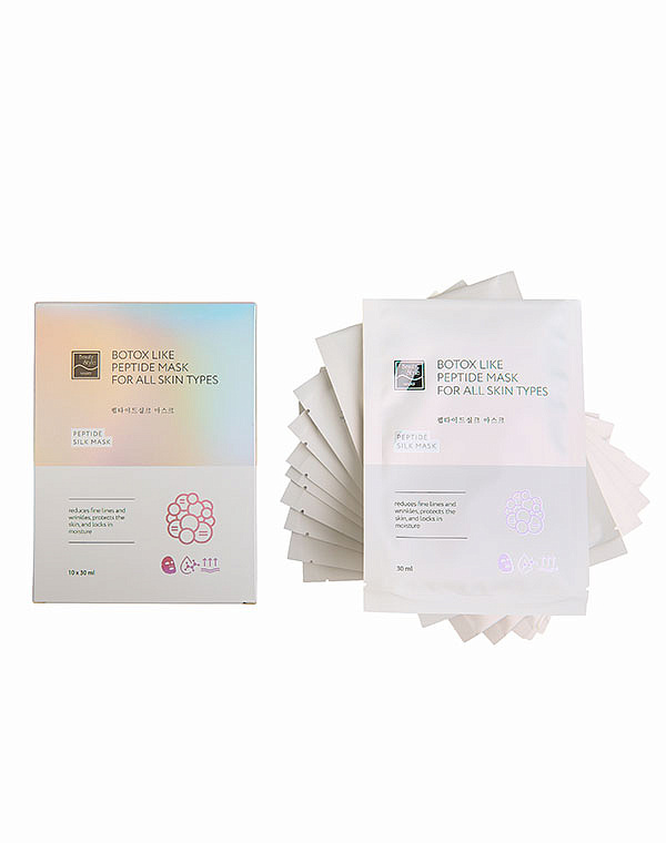 Шелковая пептидная маска от морщин с комплексом Cova b Trox «Ботокс Лайк» 10 шт х 30 мл Beauty Style 4