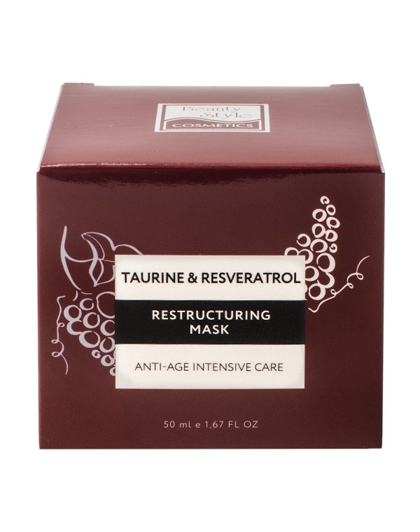 Реструктурирующая маска Anti Age plus "Taurine & Resveratrol" 50 мл, 250 мл Beauty Style 3
