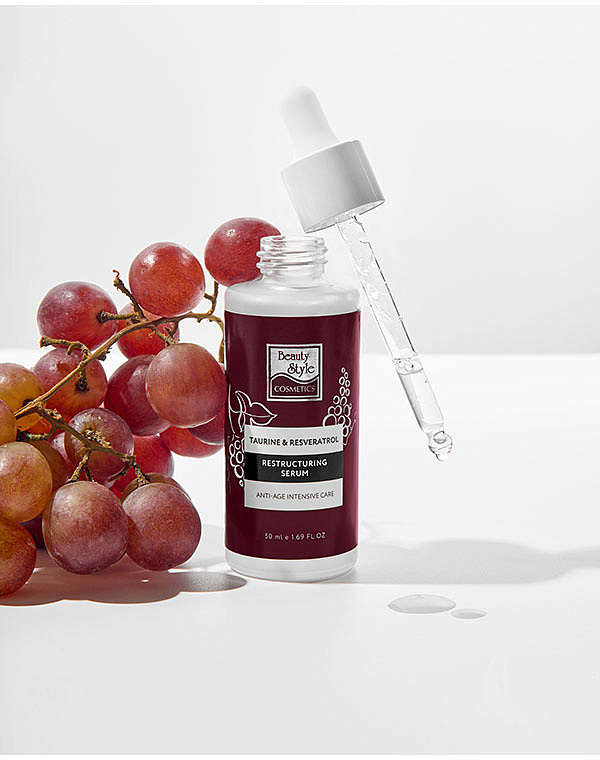 Реструктурирующая уплотняющая сыворотка "Taurine & Resveratrol" 50 мл Beauty Style 6