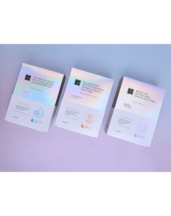 Шелковая омолаживающая пептидная маска с комплексом Ювинити и матриксилом «Омоложение» 10 шт х 30 мл Beauty Style 7