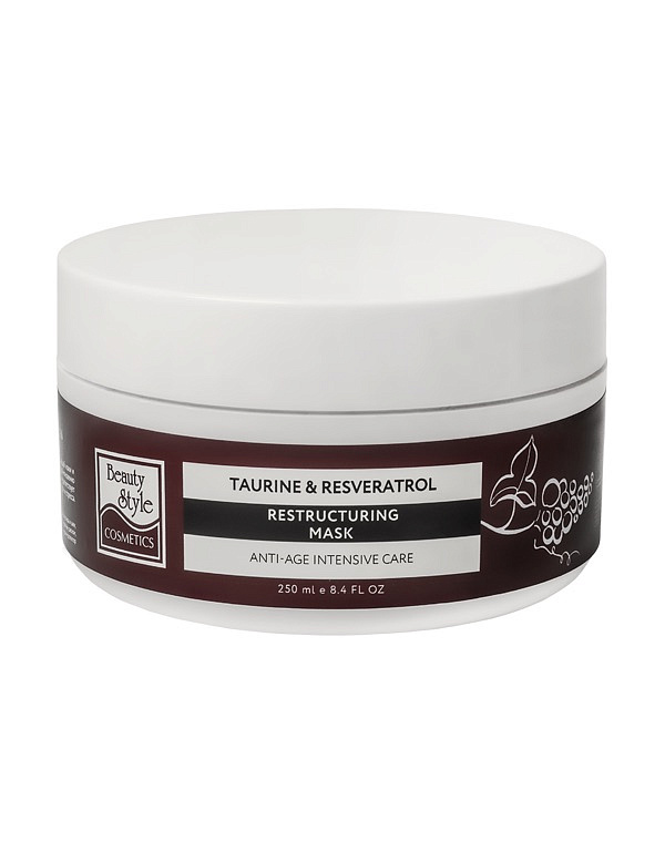 Реструктурирующая маска Anti Age plus "Taurine & Resveratrol" 50 мл, 250 мл Beauty Style 5