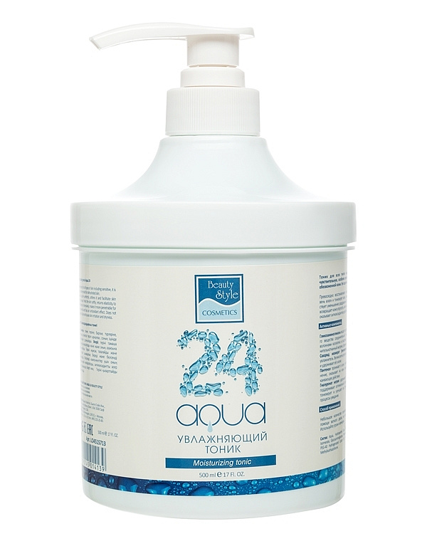 Увлажняющий тоник "Аква 24" Beauty Style, 500 мл 1