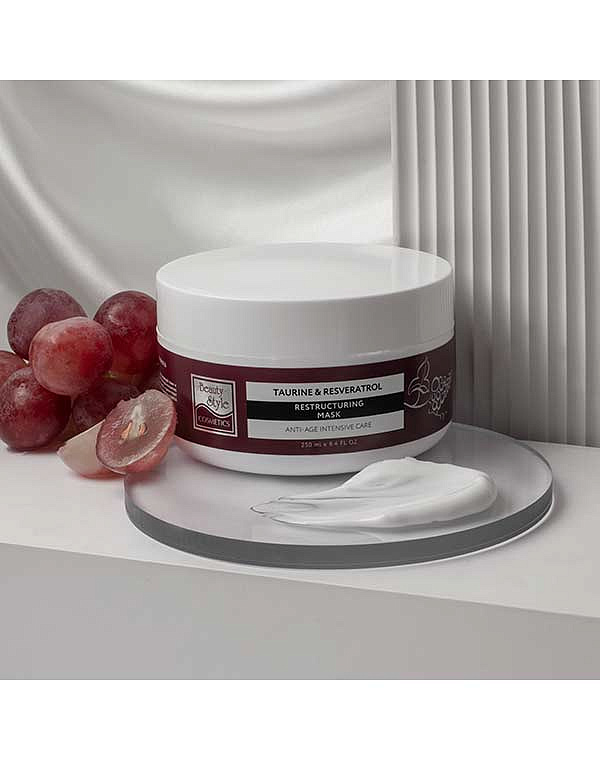 Реструктурирующая маска Anti Age plus "Taurine & Resveratrol" 50 мл, 250 мл Beauty Style 9