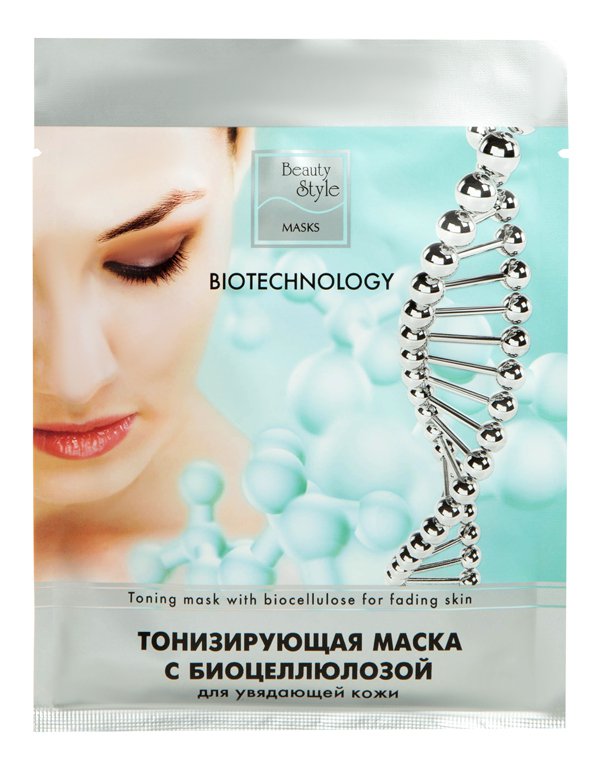 Маска для лица с биоцеллюлозой для увядающей кожи Beauty Style, 80 мл 1