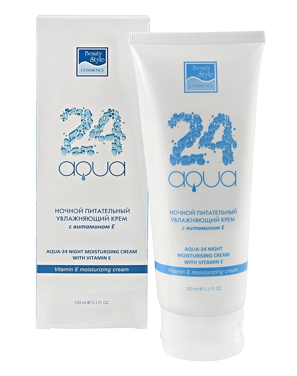 Ночной питательный увлажняющий крем "Аква 24" Beauty Style, 150 мл 2