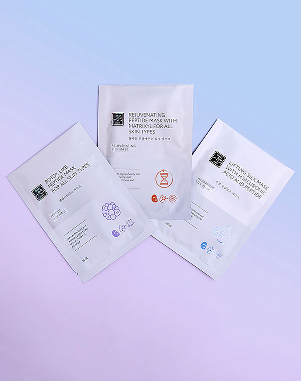 Шелковая омолаживающая пептидная маска с комплексом Ювинити и матриксилом «Омоложение» 10 шт х 30 мл Beauty Style 6