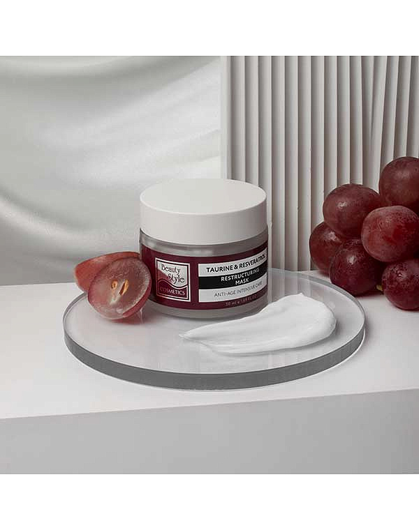 Реструктурирующая маска Anti Age plus "Taurine & Resveratrol" 50 мл, 250 мл Beauty Style 13