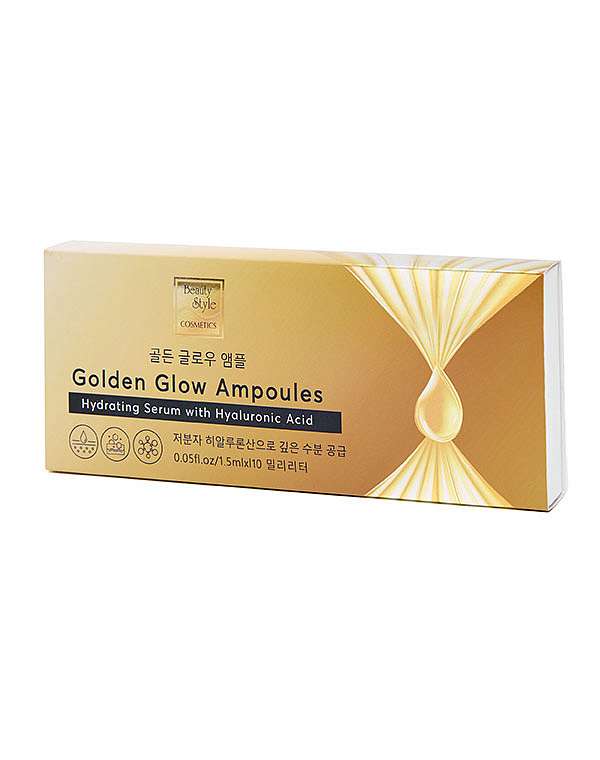 Увлажняющая сыворотка с гиалуроновой кислотой «Golden Glow Ampoules», Beauty Style, 1,5 мл*10 шт. 6