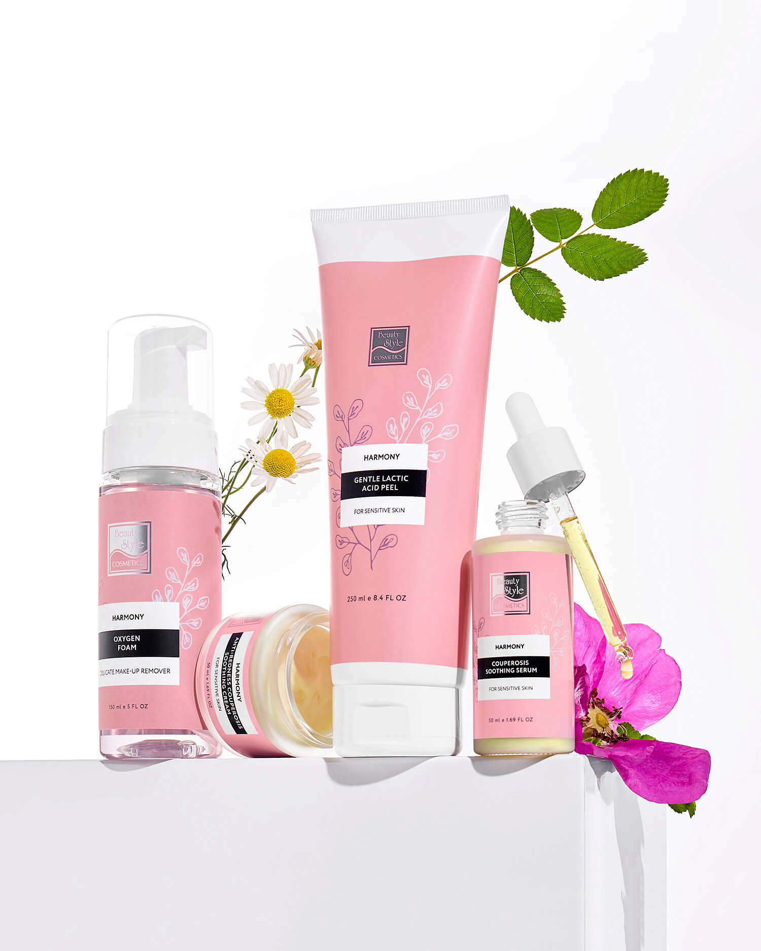 Успокаивающий крем для чувствительной кожи от купероза и покраснений "Harmony", Beauty Style 13