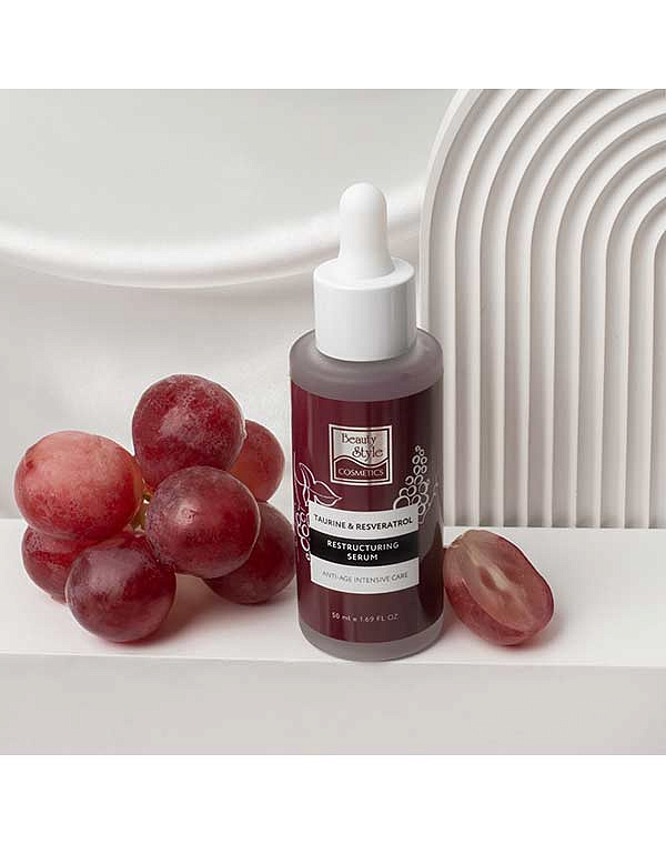 Реструктурирующая уплотняющая сыворотка "Taurine & Resveratrol" 50 мл Beauty Style 5