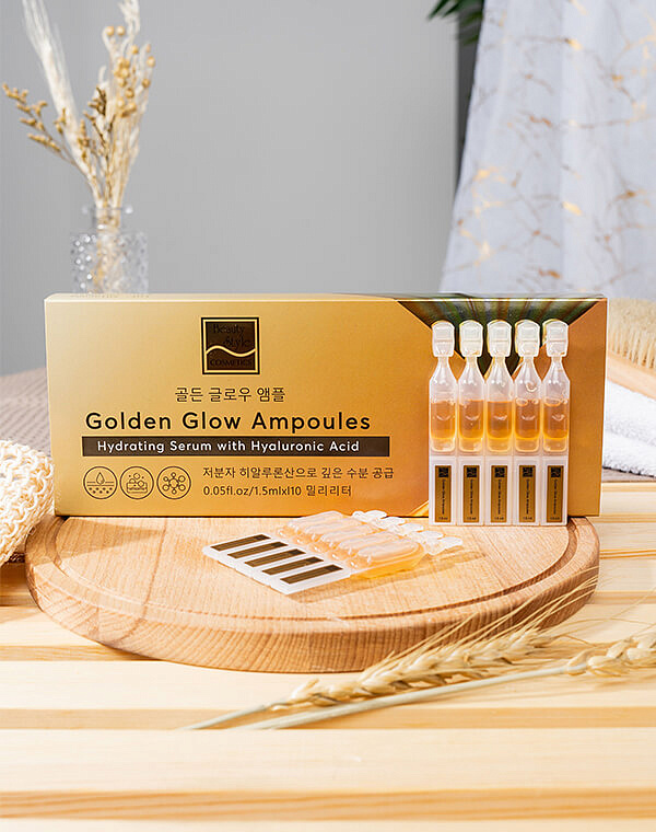 Увлажняющая сыворотка с гиалуроновой кислотой «Golden Glow Ampoules», Beauty Style, 1,5 мл*10 шт. 9
