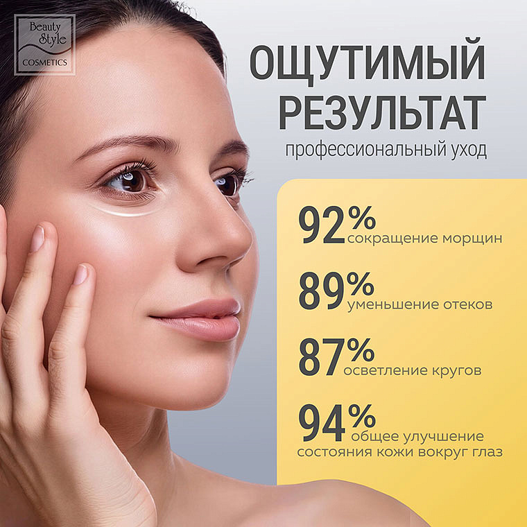 Патчи для глаз с микроиглами от морщин, отеков и кругов 5 пар, Beauty Style 12