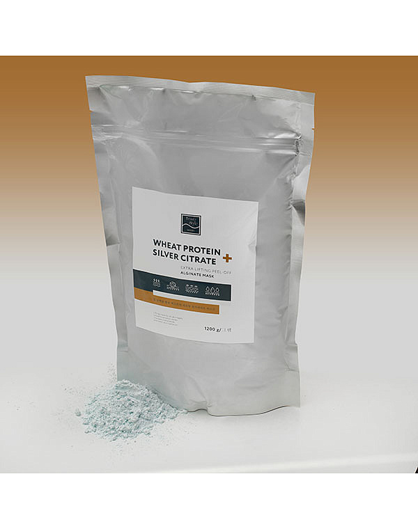 Альгинатная лифтинг-маска «Wheat protein + Silver Citrate», Beauty Stylе (для раздраженная кожа, смягчает и успокаивает), 1,2 кг 3
