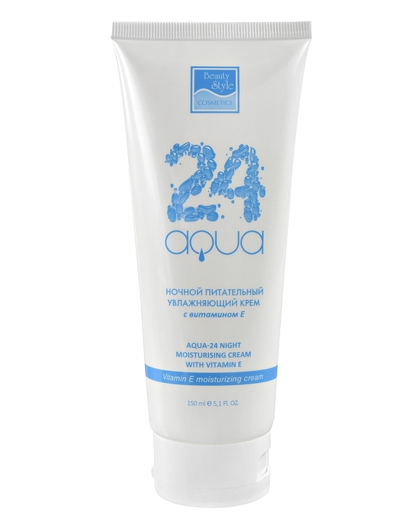 Ночной питательный увлажняющий крем "Аква 24" Beauty Style, 150 мл 1