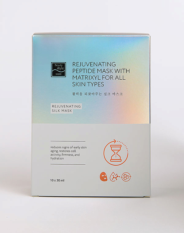 Шелковая омолаживающая пептидная маска с комплексом Ювинити и матриксилом «Омоложение» 10 шт х 30 мл Beauty Style 5