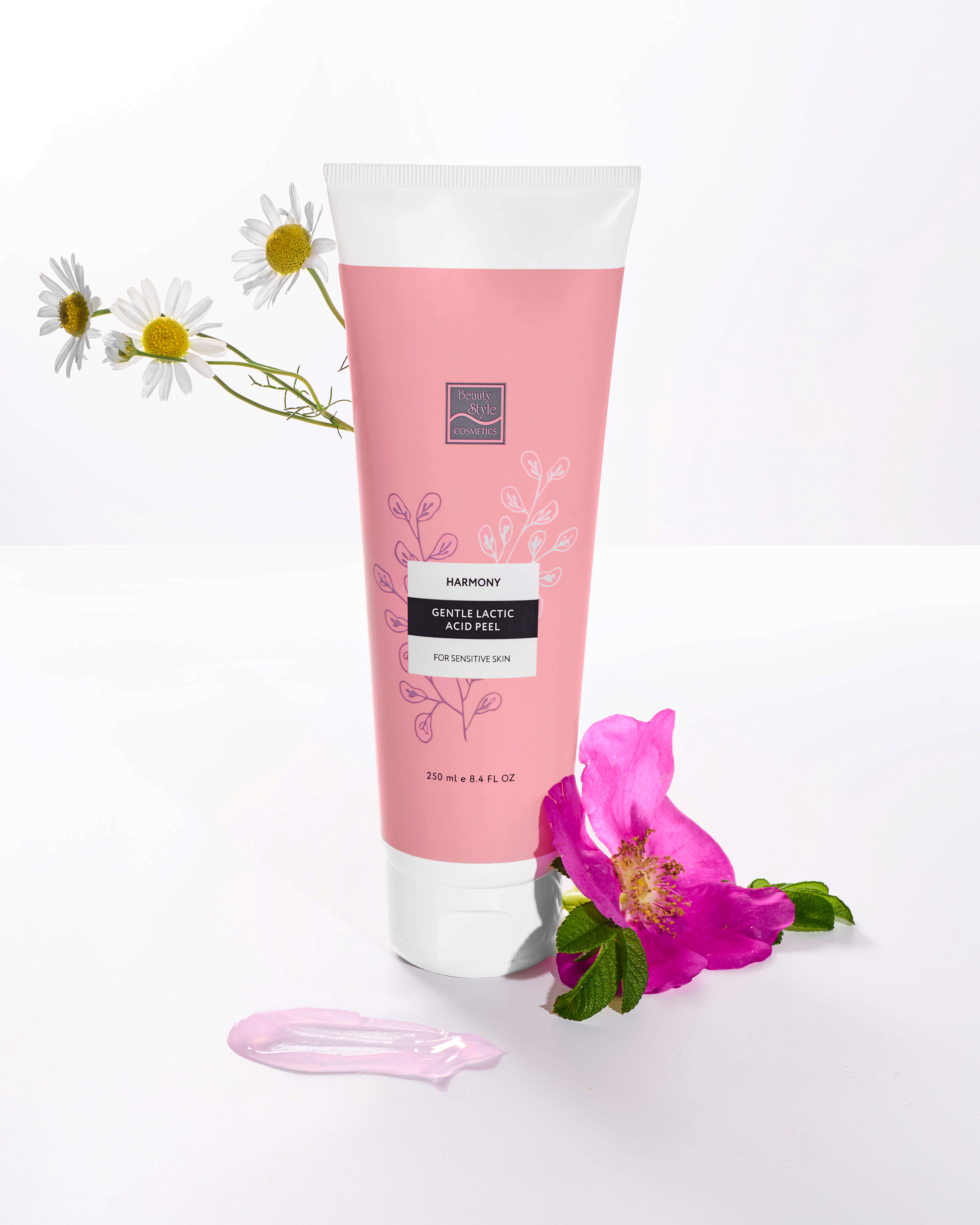 Пилинг-скатка с молочной кислотой для чувствительной кожи «Harmony» Beauty Style, 250 мл 5