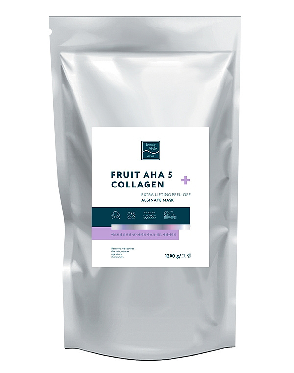 Альгинатная лифтинг-маска Fruit AHA 5 + Collagen 1,2 кг Beauty Style 1